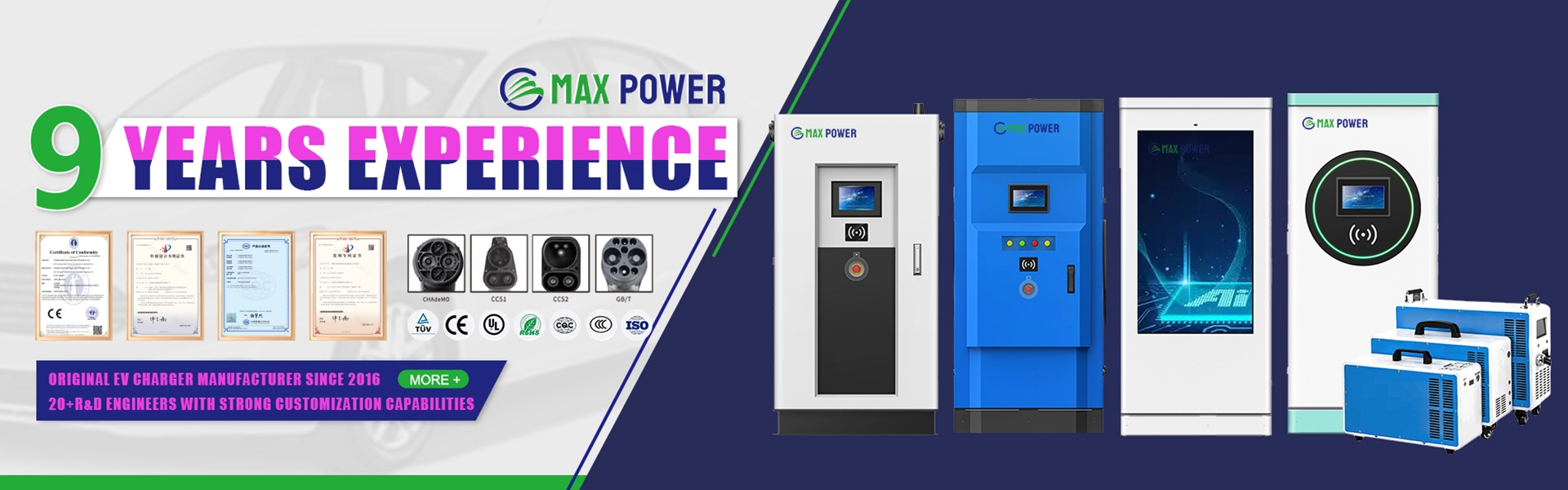 Max Power dynamise votre lecteur avec des chargeurs EV personnalisés
